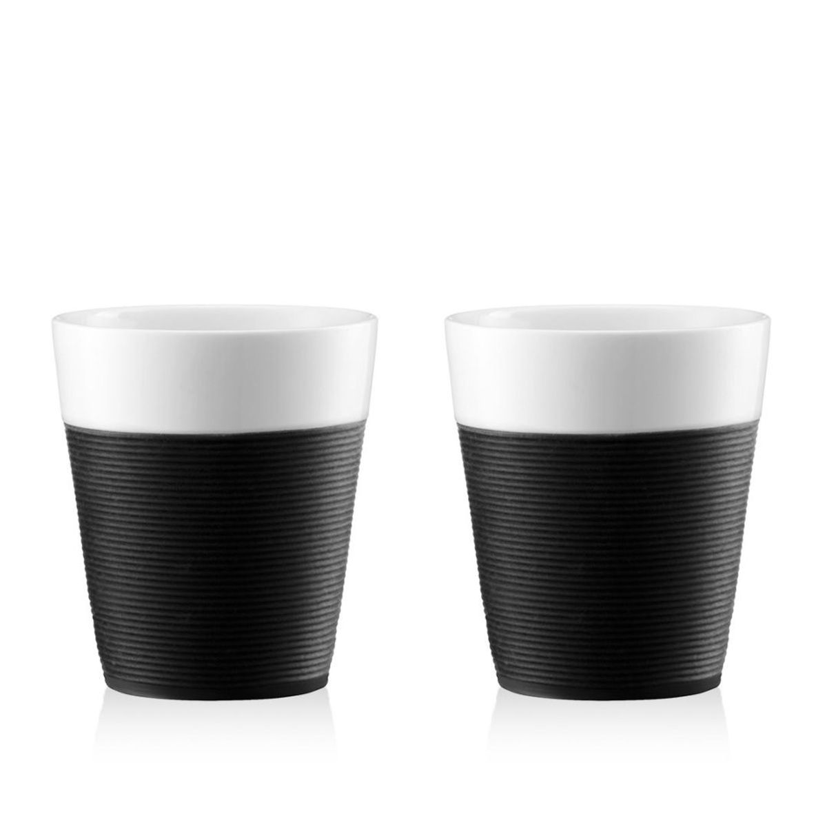 BODUM - Set de 2 vasos Bodum con funda de silicona 300 ml