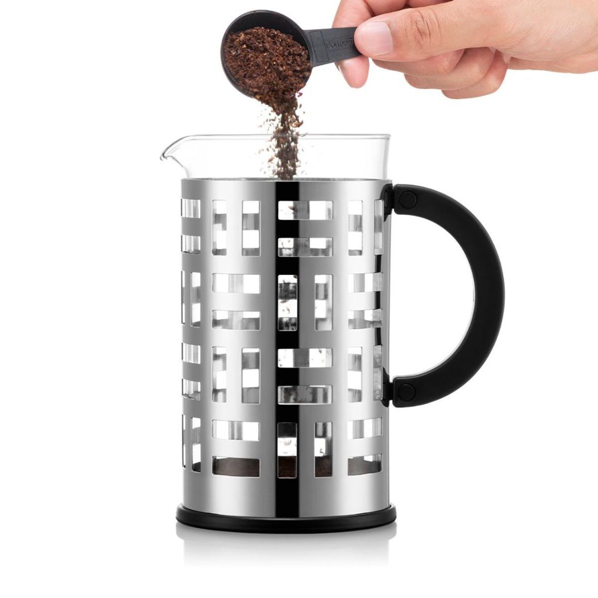 BODUM - Cafetera Prensa Francesa Bodum Eileen 1 Lts. – Acero Inoxidable y Vidrio Borosilicato