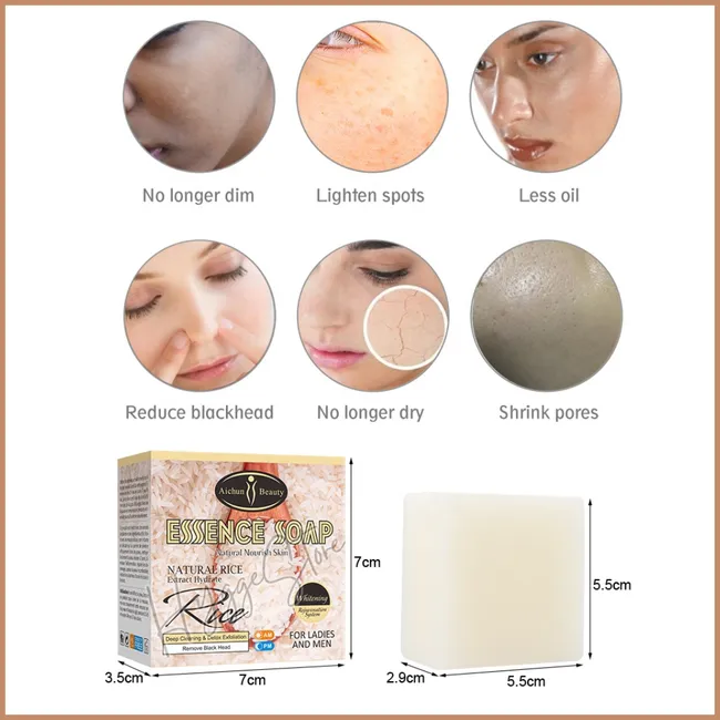 AICHUN BEAUTY - Jabón En Barra Extracto De Arroz