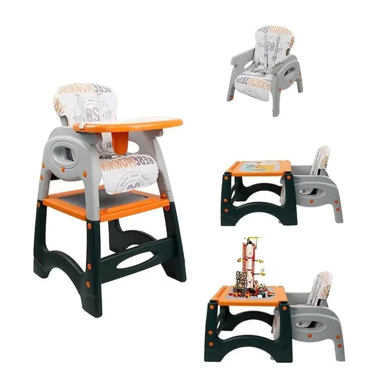 VOYAGE - Silla de comer 3 EN 1  Voyage bebemorning  orange