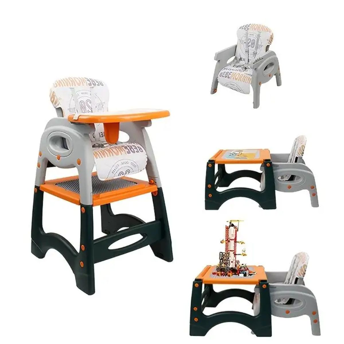 VOYAGE - Silla de comer 3 EN 1  Voyage bebemorning  orange