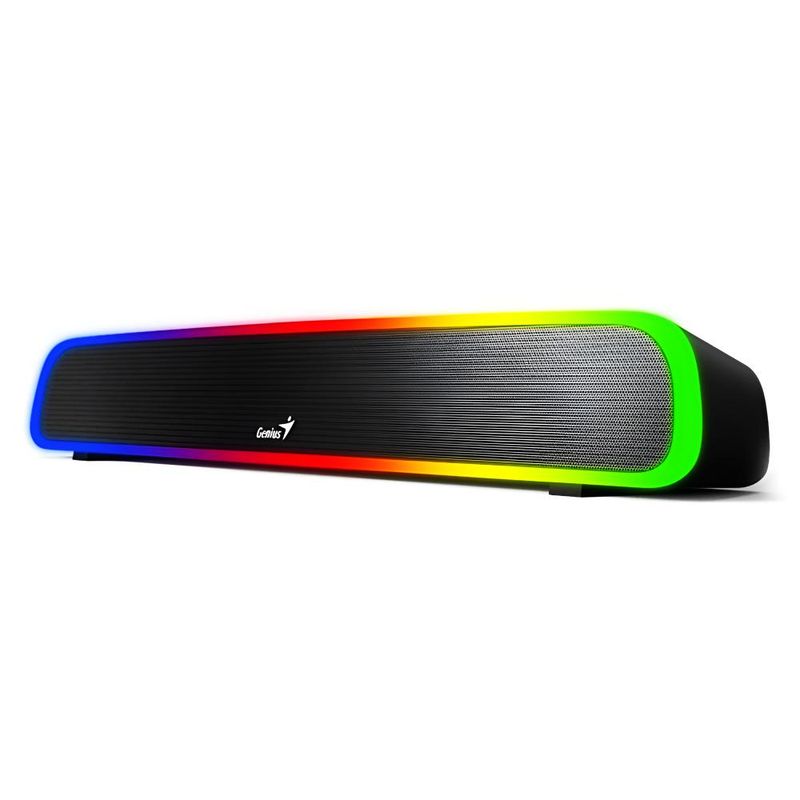 GENIUS - Barra de Sonido RGB con Bluetooth Genius 200BT Lightning Pro - Negro