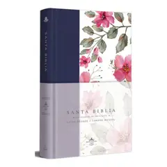 ORIGEN - Biblia Rvr60 - Tapa Dura - Tela Azul Con Flores