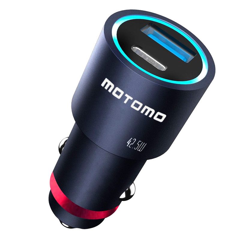 MOTOMO - Cargador De Auto USB C de 42.5W Protección De Carga Rapida