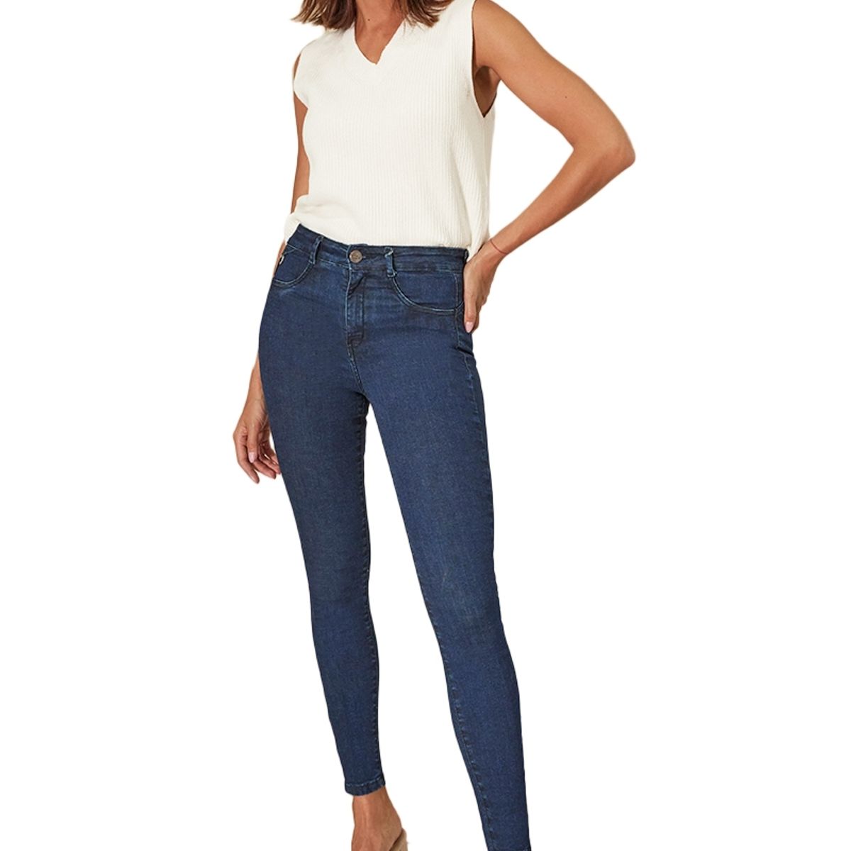 AMALIA JEANS - Jeans Mujer Ruby High Waist 3902 Azul Amalia Jeans