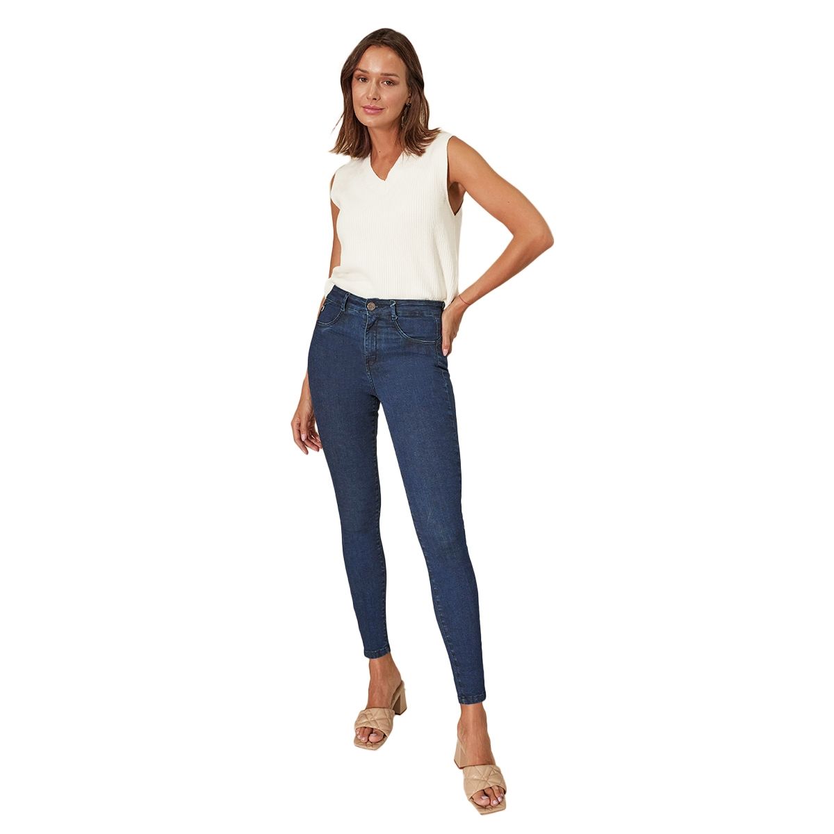 AMALIA JEANS - Jeans Mujer Ruby High Waist 3902 Azul Amalia Jeans