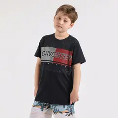 GANGSTER - Niño Polera Mc Básica Tomy Azul