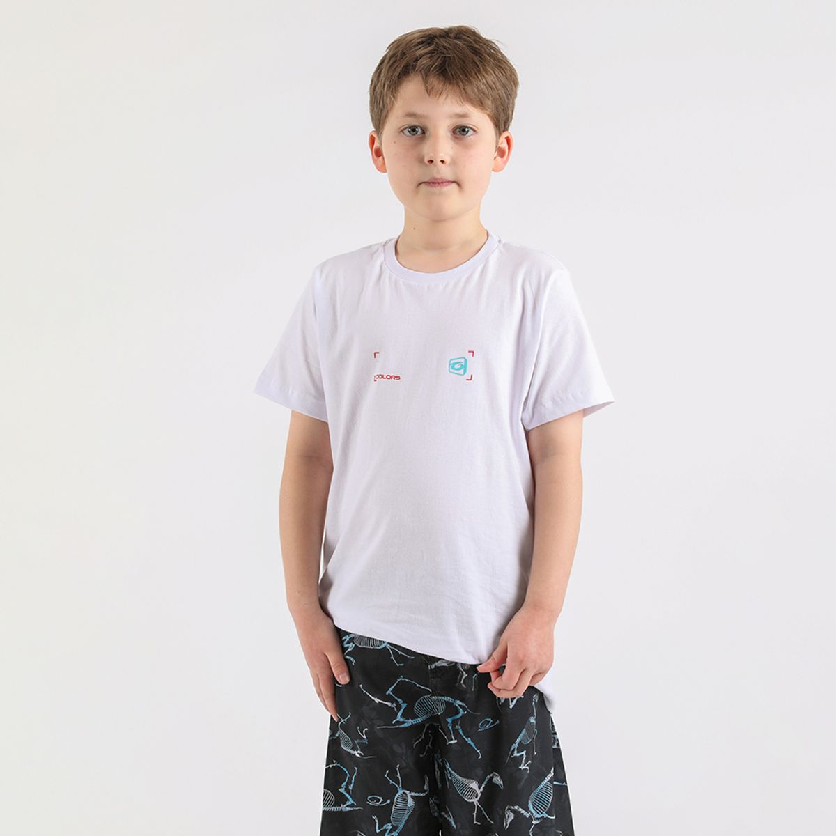 GANGSTER - Niño Polera Mc Básica Colors Blanco Gangster