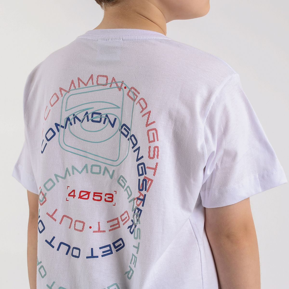 GANGSTER - Niño Polera Mc Básica Colors Blanco Gangster