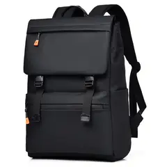GENERICO - Mochila Premium Negra con Carga USB Impermeable y resistente