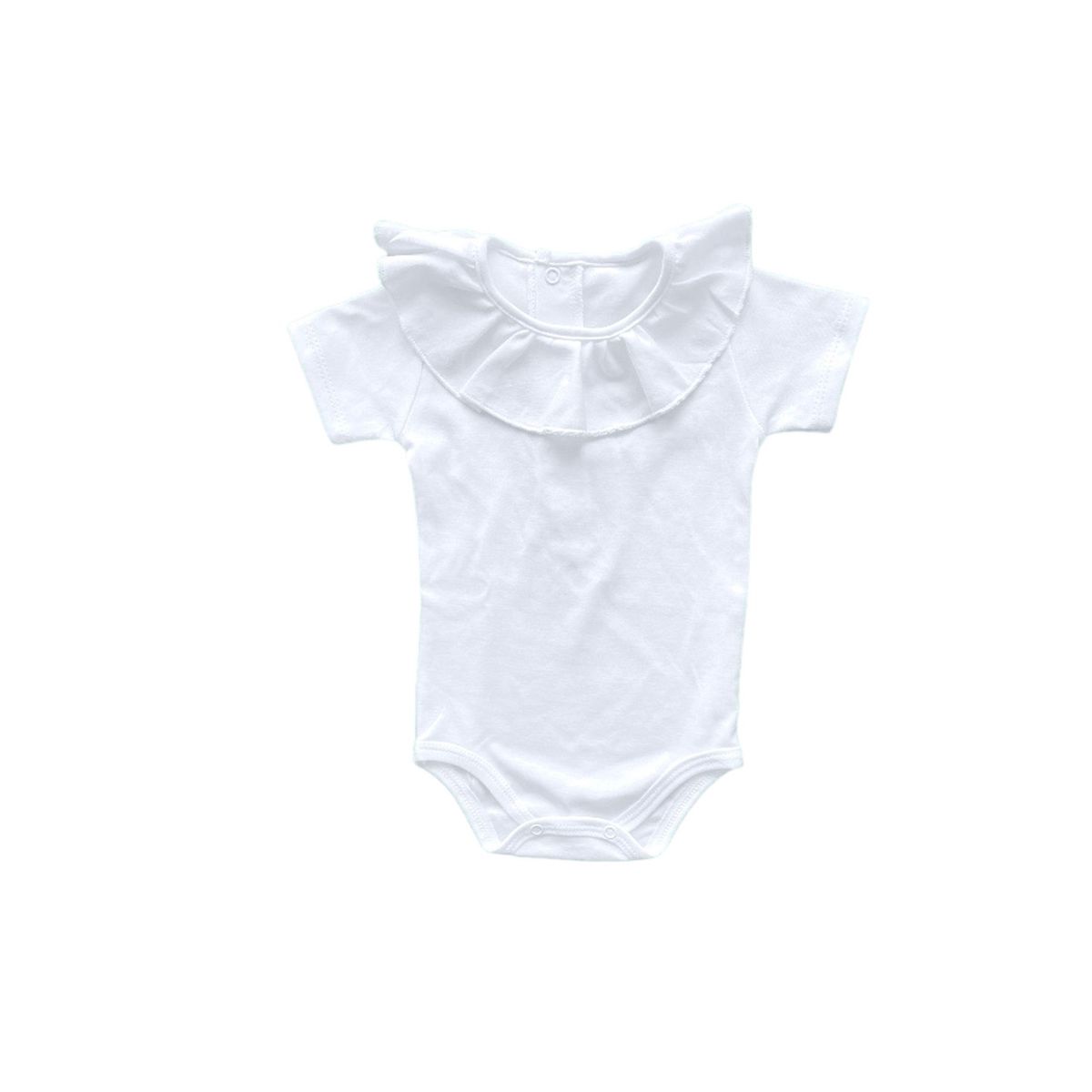 ONCOTTON WHITE BASIC COLLECTION - Body Cuello Payaso manga corta