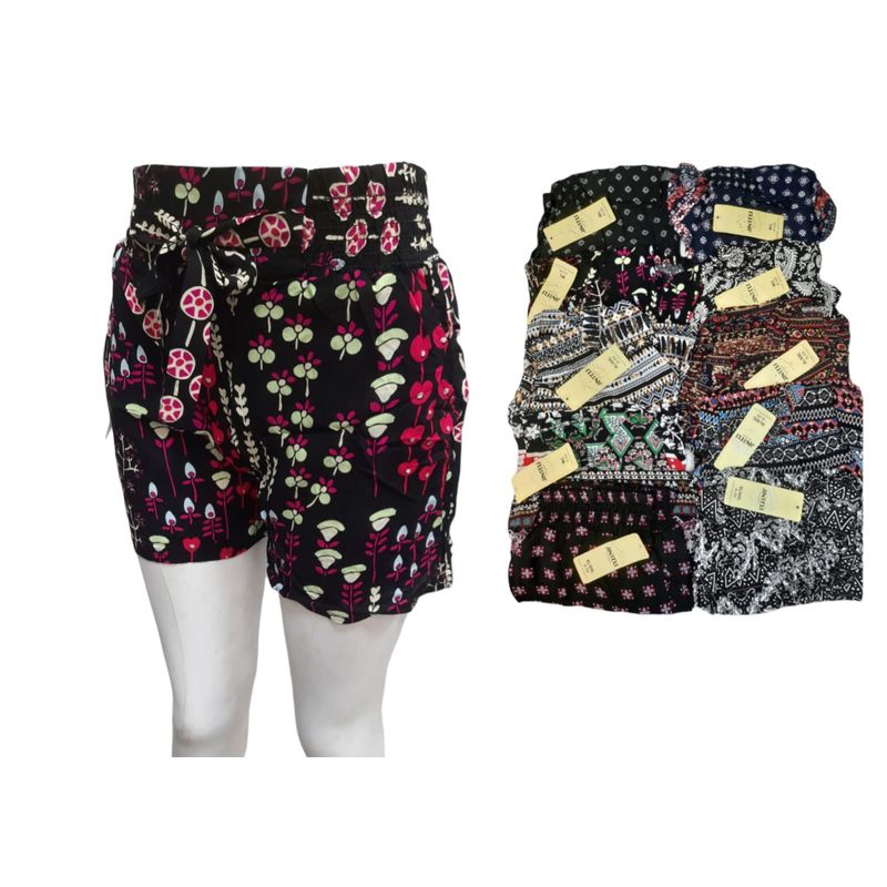AGW - Pack 3 Short De Vestir Mujer Estampado