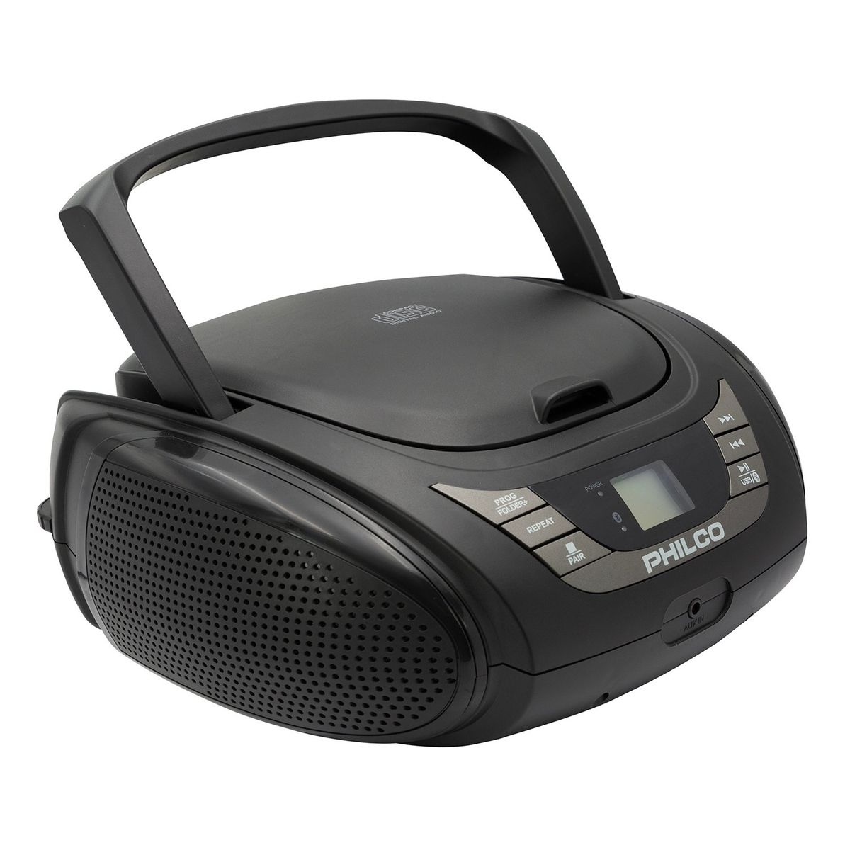 PHILCO - Radio Boombox con CD/ Mp3/ USB/ Aux/ FM Bluetooth 2120BT