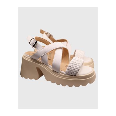 Imagen 2 del producto Sandalia de Mujer con Plataforma Comodas y Elegantes Blanco Danicolle