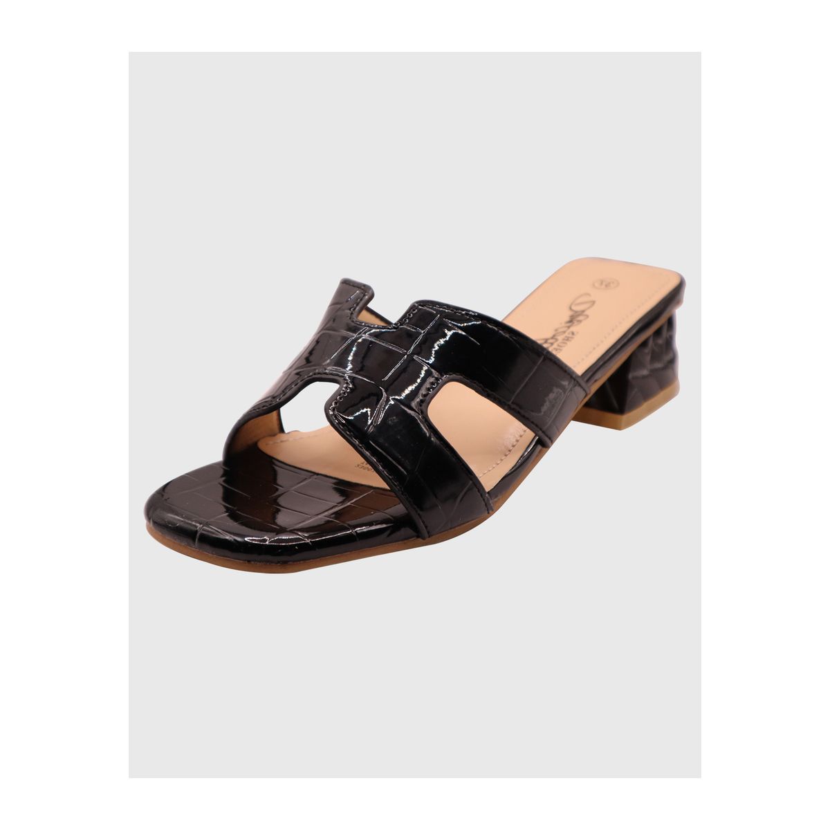 DINASTELLA - Sandalia plana Herm Negro