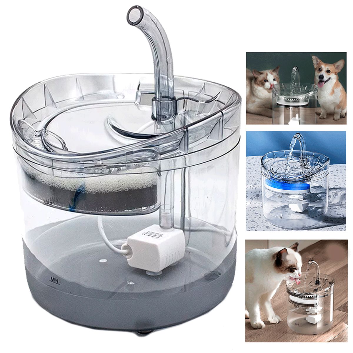 GENERICO - Bebedero De Agua Para Gatos Y Perros Bebedero