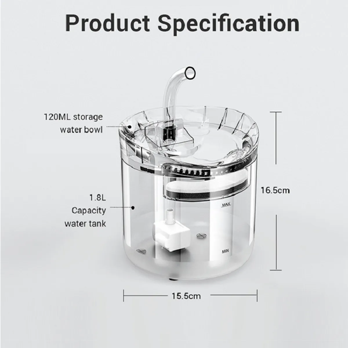 GENERICO - Bebedero De Agua Para Gatos Y Perros Bebedero