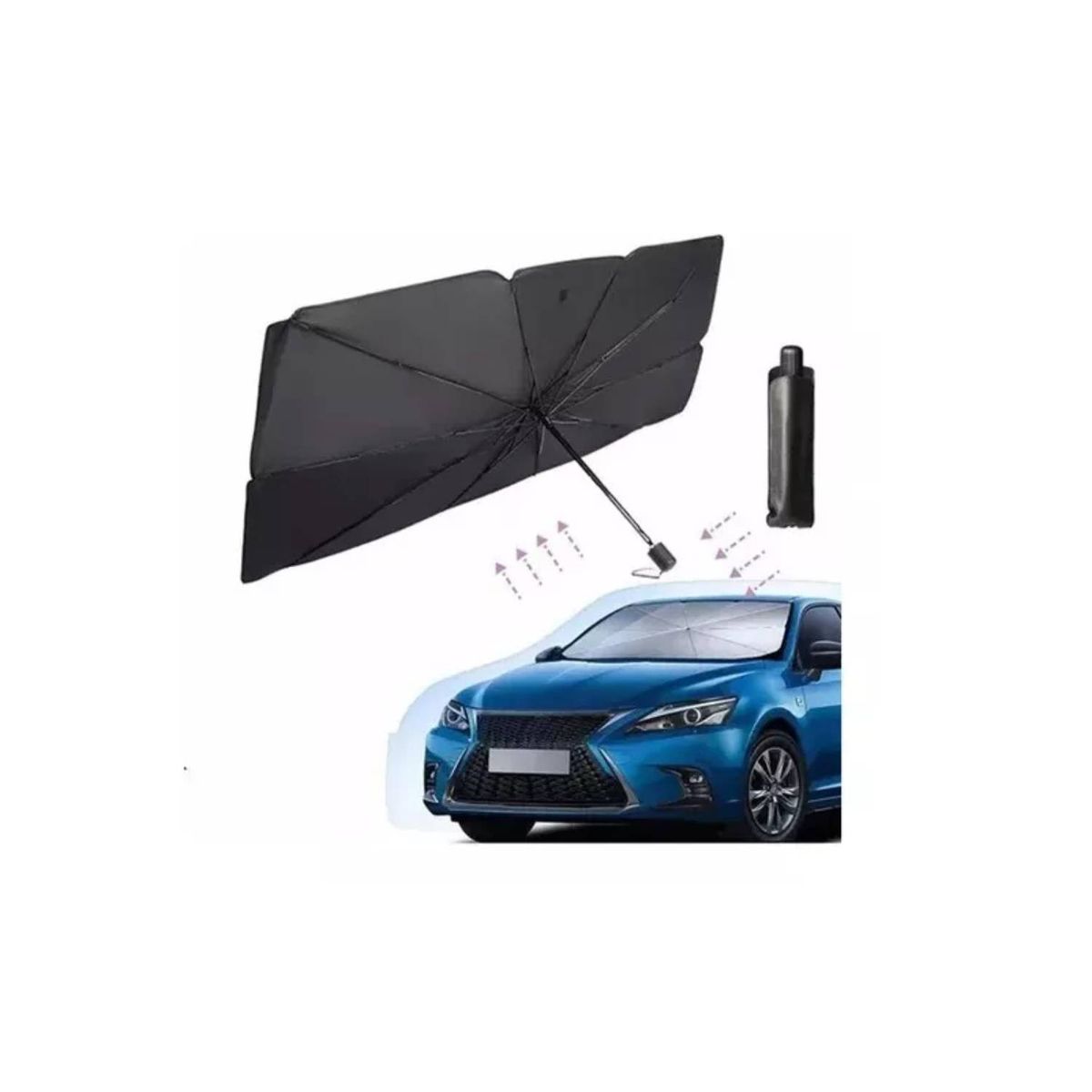 GENERICO - Parasol De Auto Quita Sol De Parabrisa Tipo Sombrilla