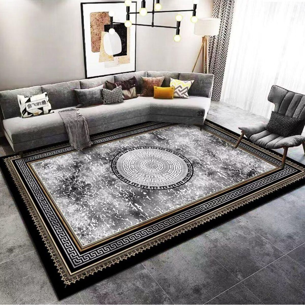 GENERICO - Alfombras Para Living con Diseños Tridimensionales Antideslizantes
