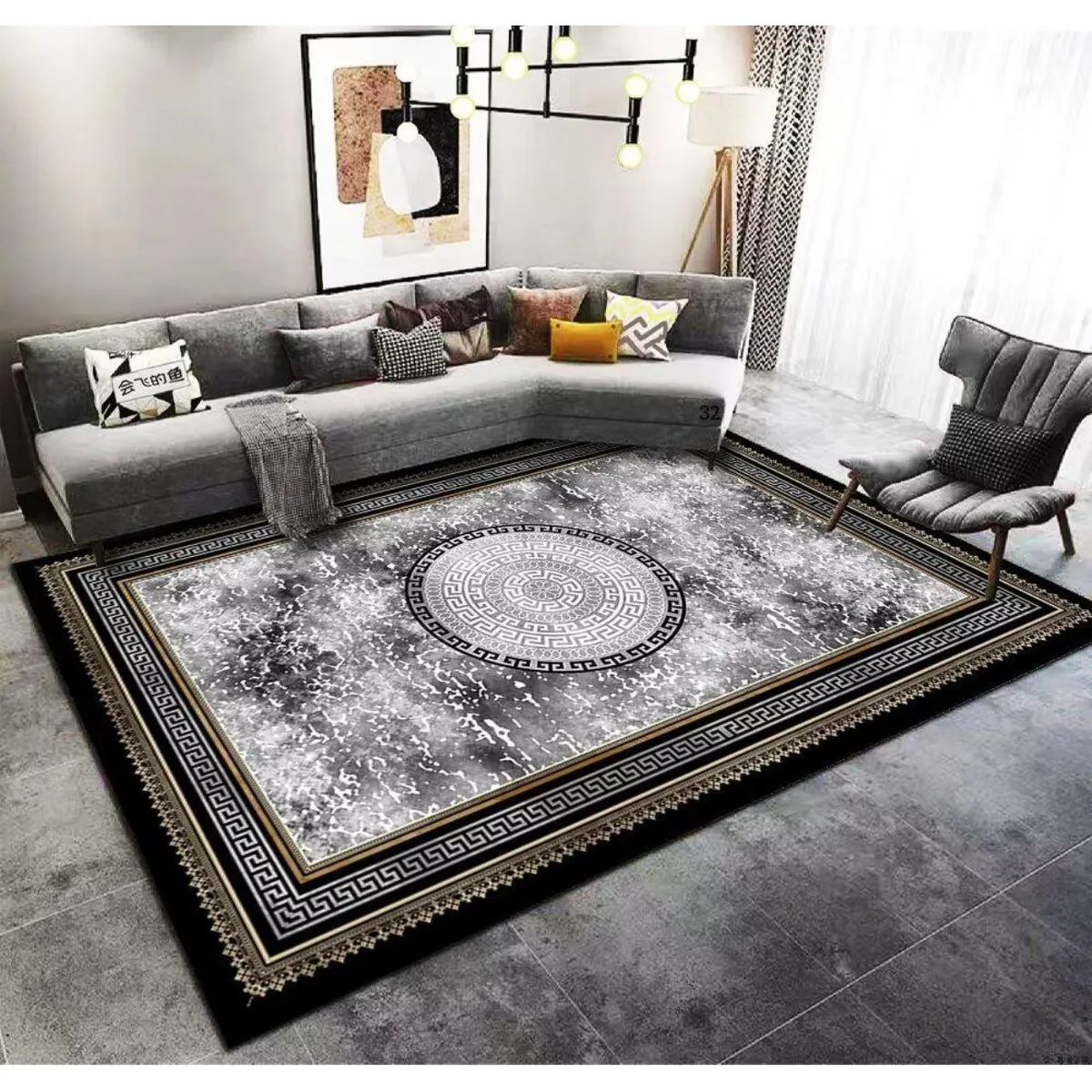 GENERICO - Alfombras Para Living con Diseños Tridimensionales Antideslizantes