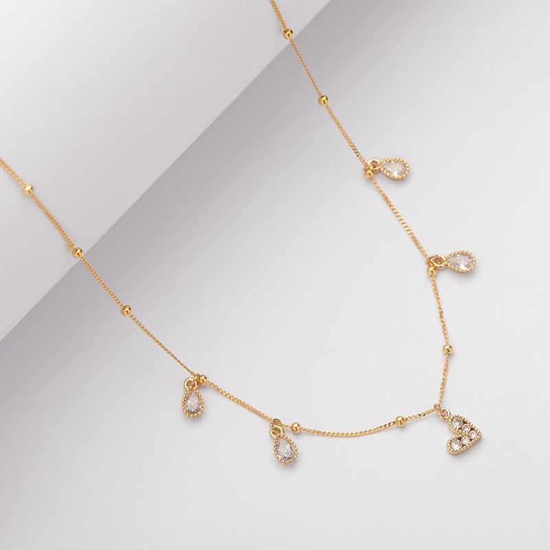 BY LAS CAYETANAS - Collar cinco cristales blancos