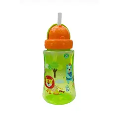 BEST HOUSE - Vaso con bombilla verde 330ml