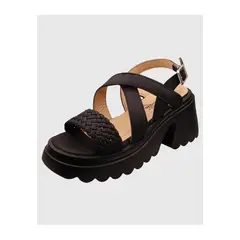 DINASTELLA - Sandalia de Mujer con Plataforma Comodas y Elegantes Negras Danicolle