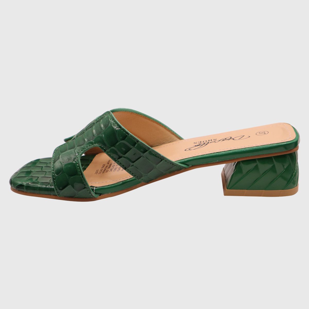 DINASTELLA - Sandalias Planas de Mujer con Taco Comodas y Elegantes Verde Danicolle
