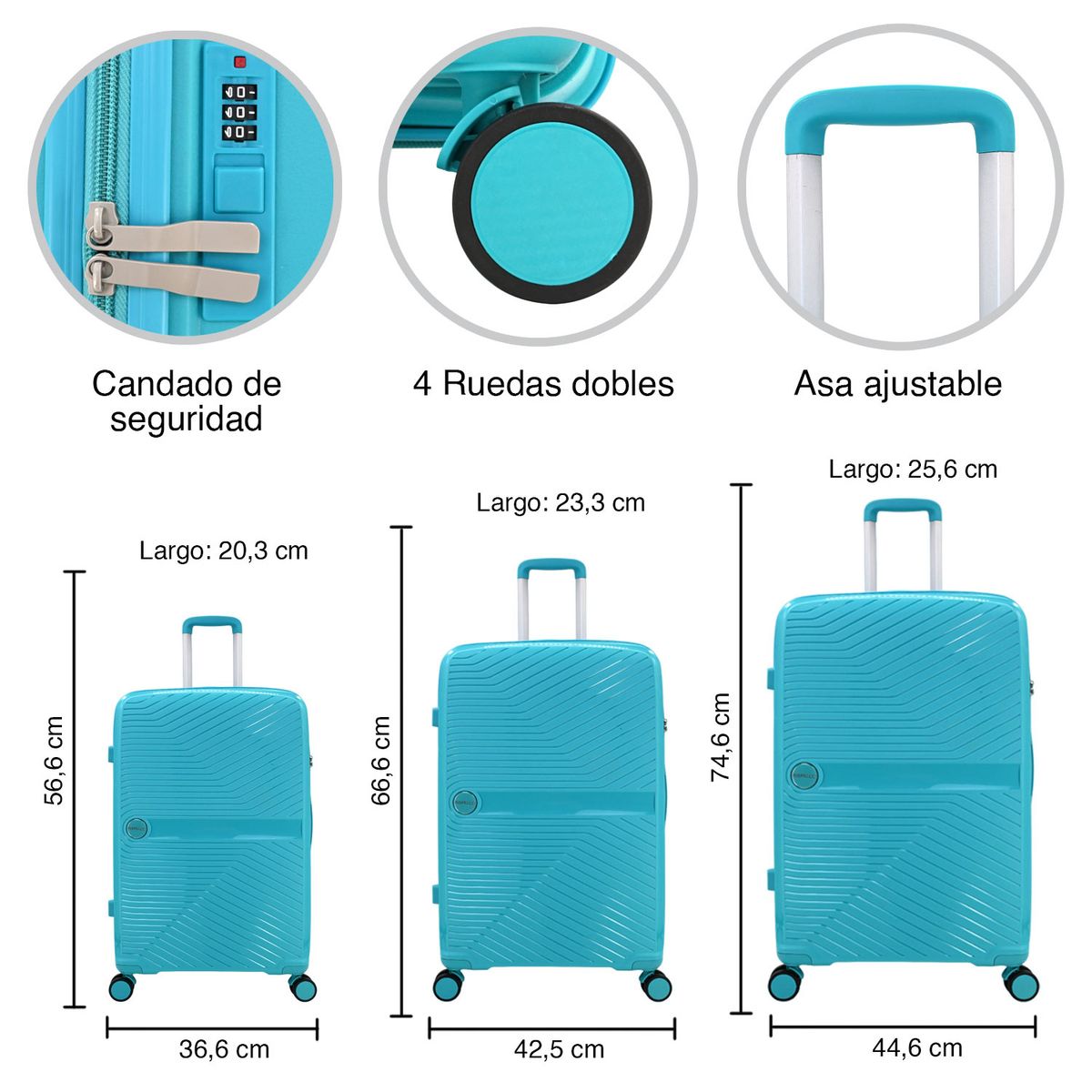 INSPIRACCI - Set Maletas Rígidas Niza SML