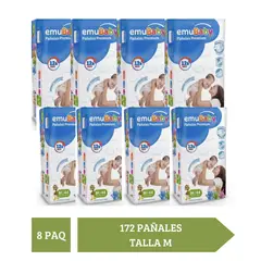 EMUBABY - Premium M x8 176 pañales