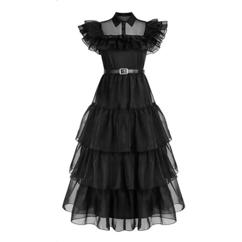 FROM MEIGGS - Disfraz Merlina Fiesta  Peluca Talla XL