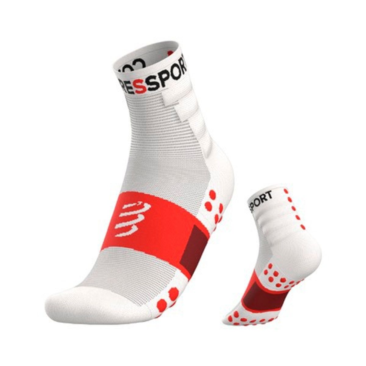 COMPRESSPORT - Calcetín  Training  Bi-Pack Blanco Compressport