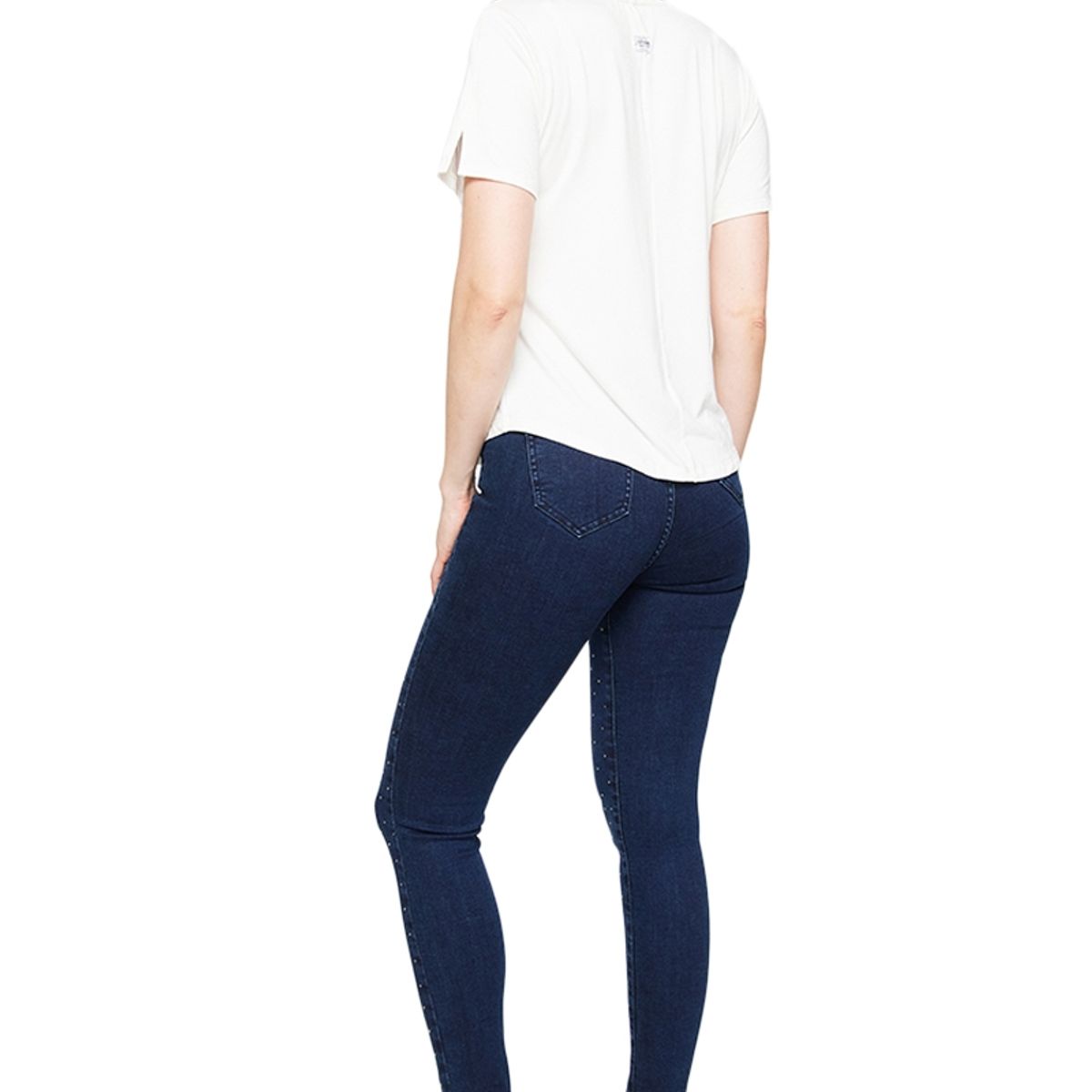 AMALIA JEANS - Polera Mujer Estampada Tigre 4348 Blanca Amalia Jeans