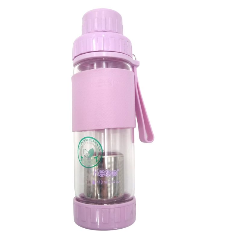 KEEP - Botella Infusora de Vidrio Lila Keep KEEP