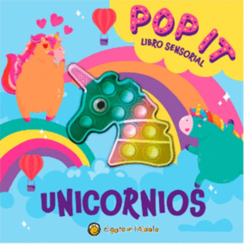 EL GATO DE HOJALATA - Pop It Libro Sensorial - Unicornios