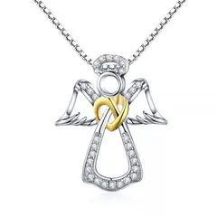 TODOJOYAS - Collar Plata 925 Angel Guardian