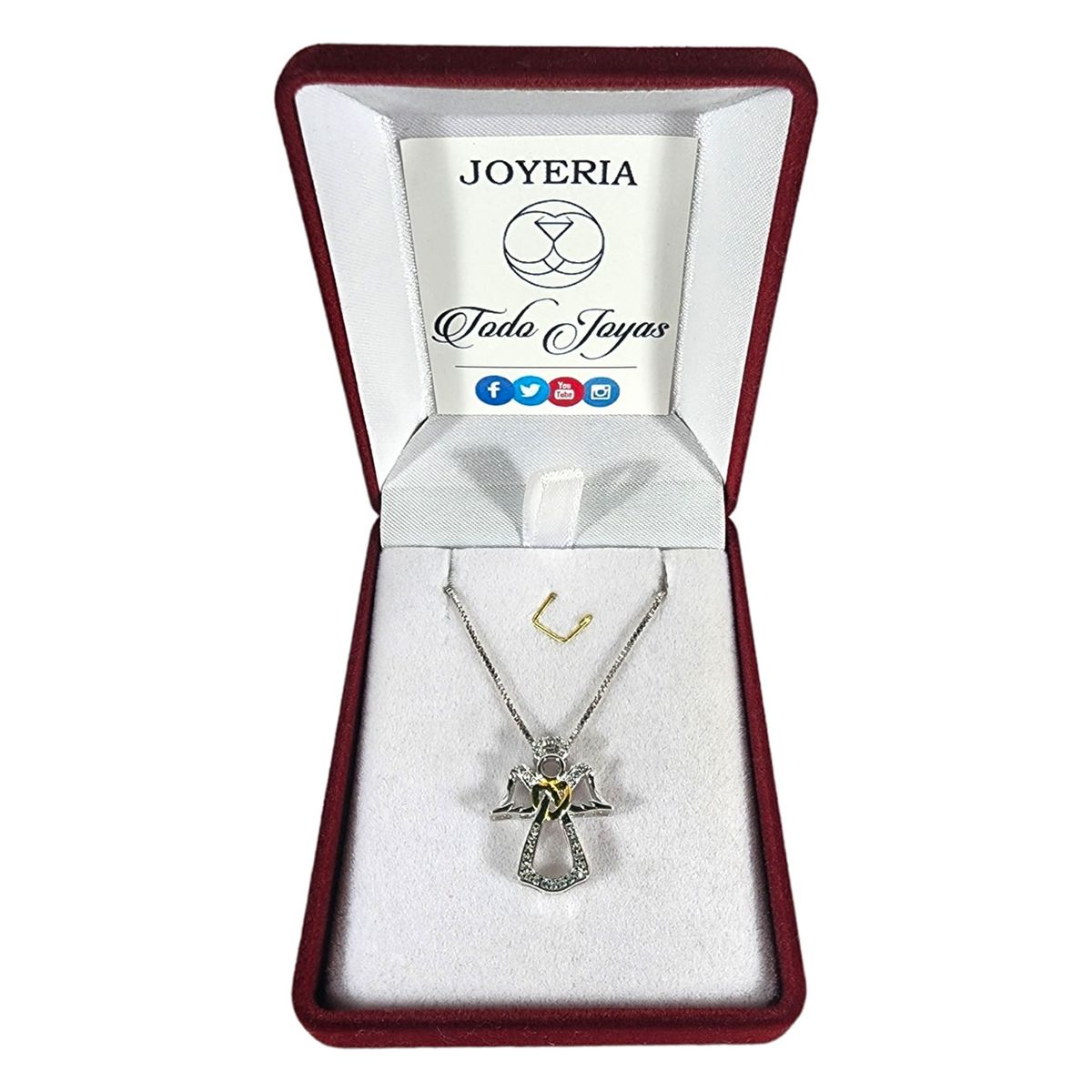 TODOJOYAS - Collar Plata 925 Angel Guardian