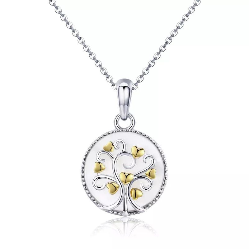 TODOJOYAS - Collar Plata 925 Arbol Corazones