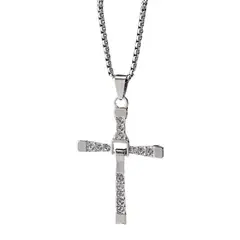 TODOJOYAS - Collar Cruz de Dominic Toretto Acero 50x30mm