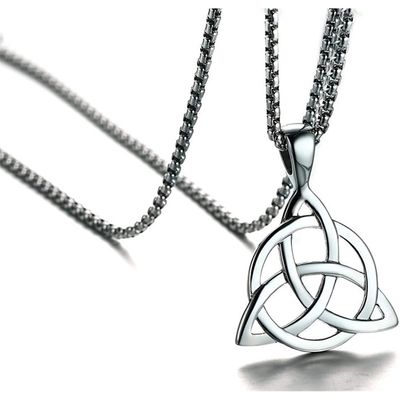 Imagen 2 del producto Collar Colgante Simbolo Triqueta Celta Acero