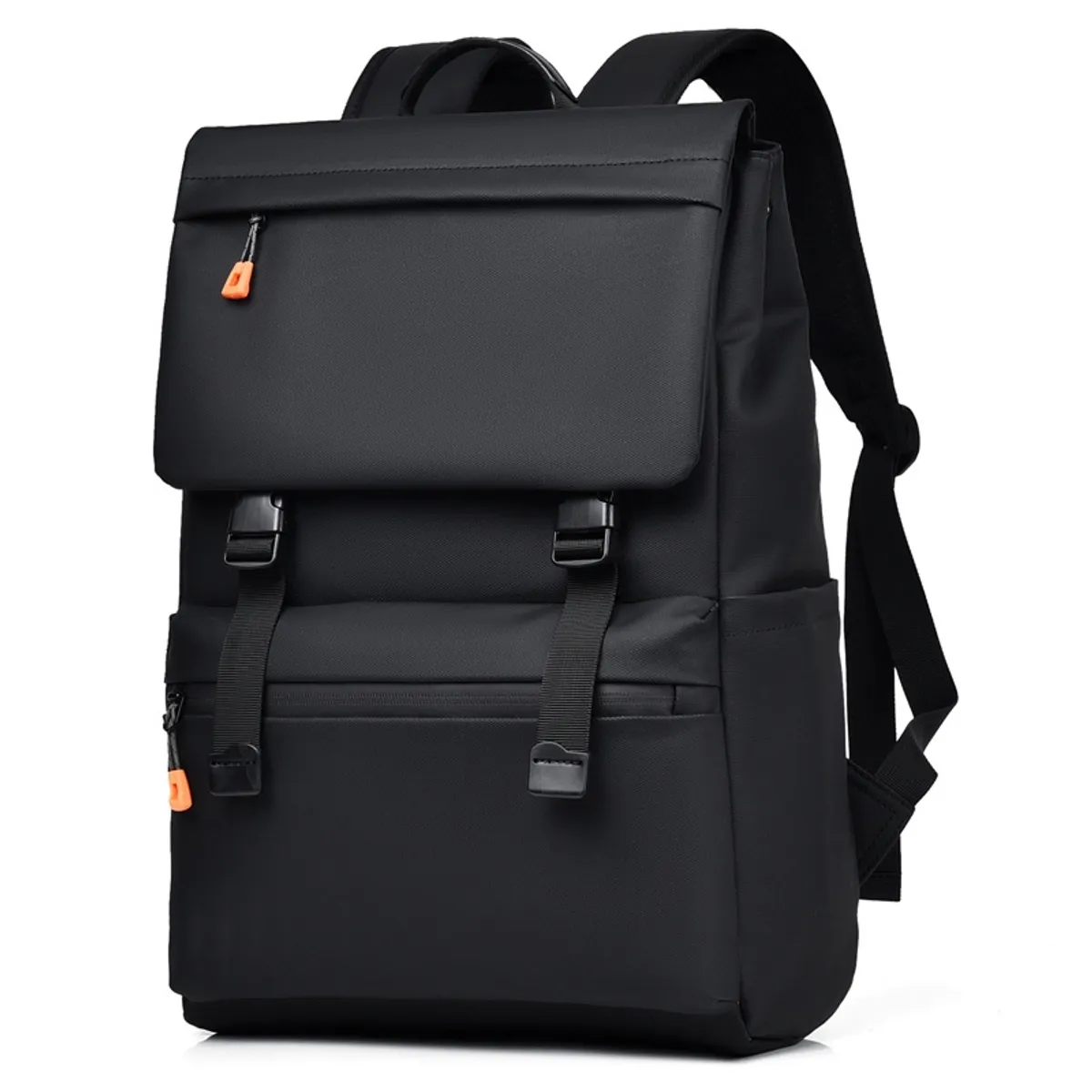 GENERICO - Mochila Elegante Negra con Sistema de Carga USB Impermeable y Duradera