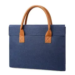 GENERICO - Bolso FULIYA Azul con Protección Superior y Diseño Único para Laptops