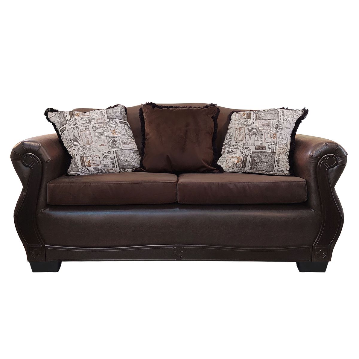 AMERICA DECORA - Sofá Con Resorte Estructural 3 Cuerpos Gran Santi Class