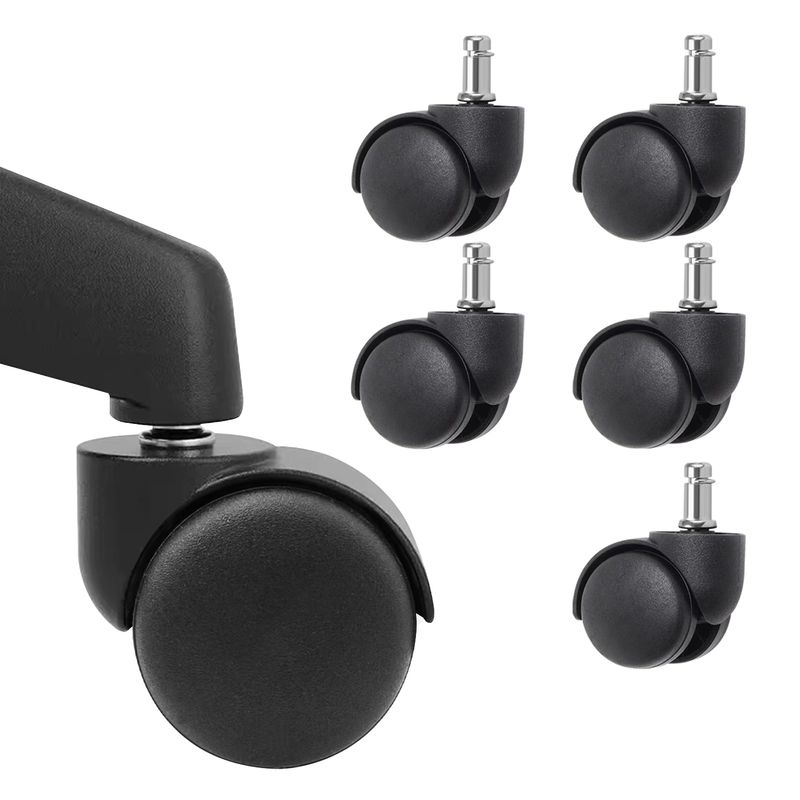 VIDITA - Set 5 Ruedas Giratorias Universales Para Sillas De Oficina