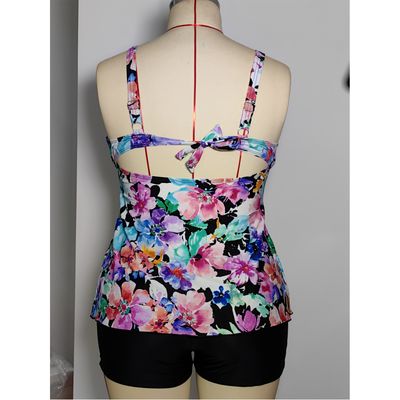Imagen 2 del producto Traje de baño Tankini de dos piezas para mujer floreado