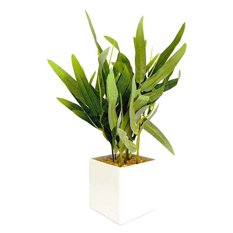 MALLORCA - Planta Artificial Bamboo Maceta Blanca