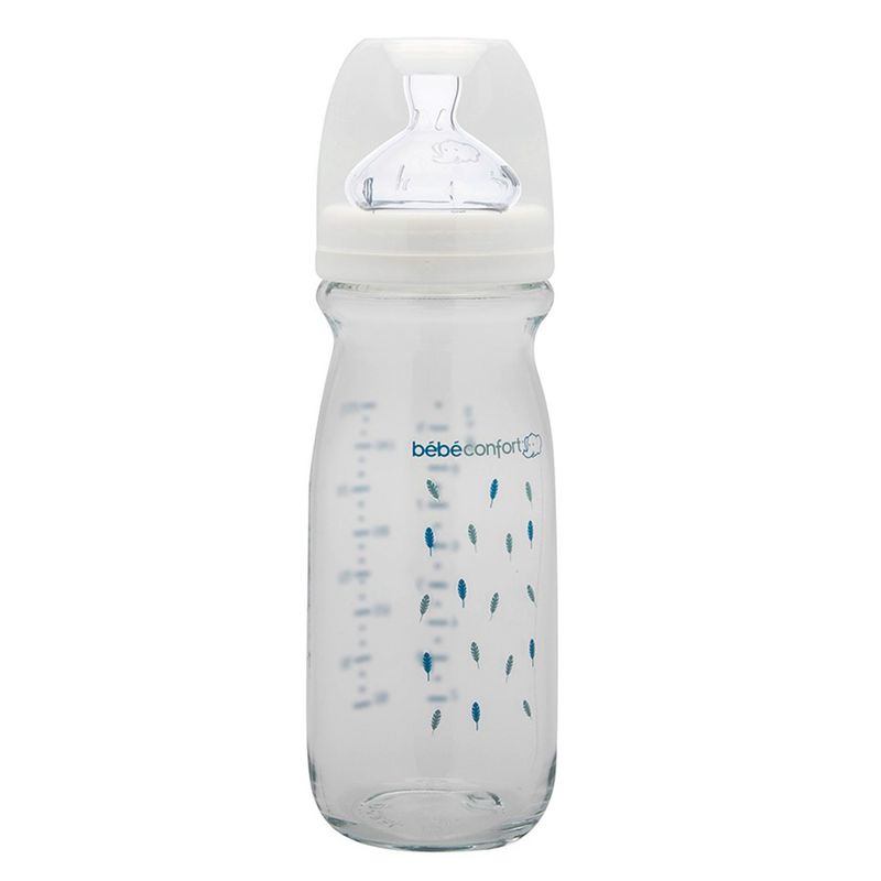 BEBE CONFORT - Mamadera 140Ml Indians Blanca Tetina Silicona