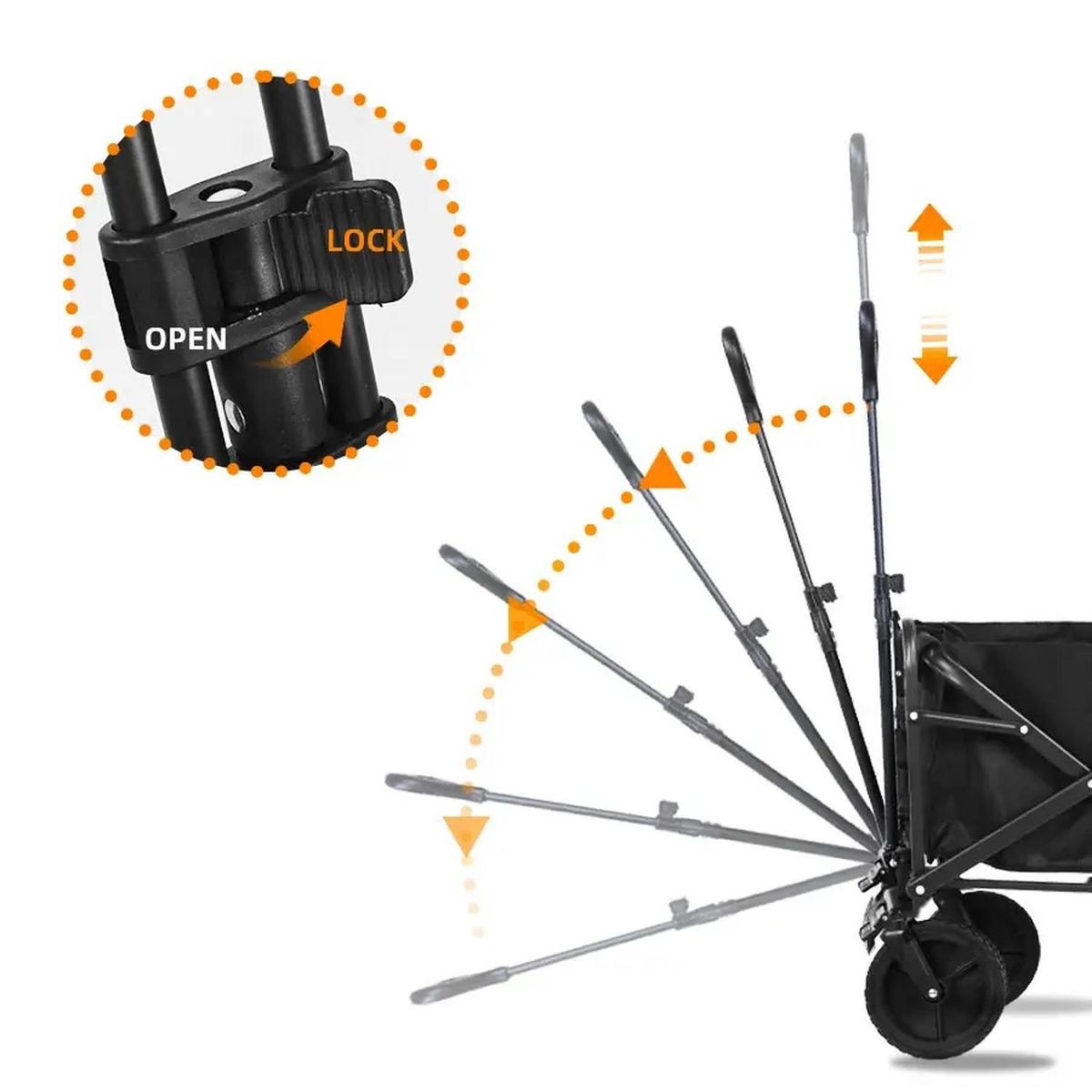 AUCKLAND OUTDOOR - Carro Plegable Camping Picnic Playa Compra Carga 100 kg