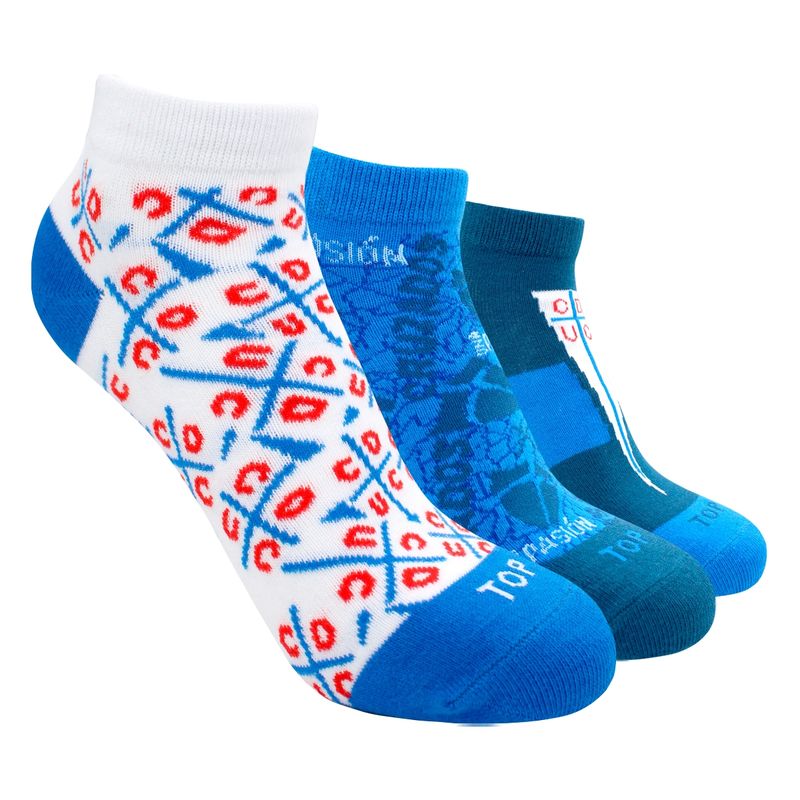 TOP - Calcetines Cortos Algodón Niños Universidad Católica Pack 3 C1 Top
