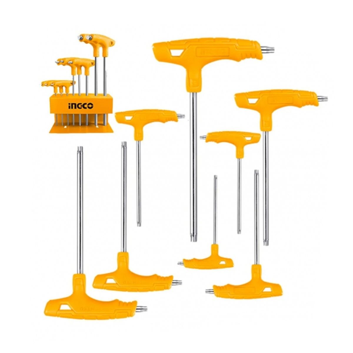 INGCO - Set Juego Llaves Allen Torx C/mango T 8 Pcs Ingco Hhkt80838